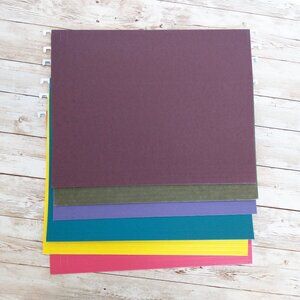 Hanging File Folders Color Coordinated 6 Pack Letter Size Office Supply Organize